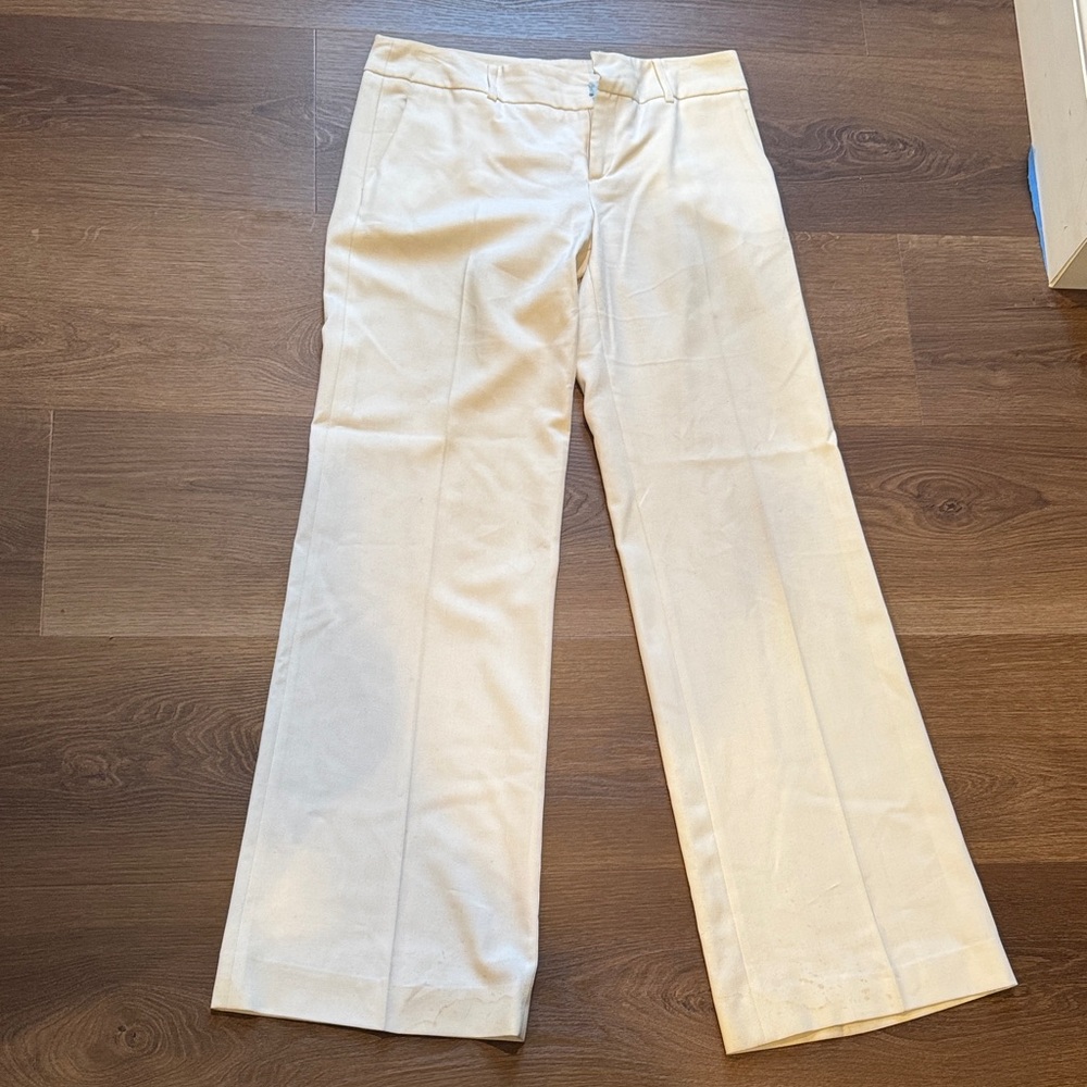 Zara Cream Boot Cut Pants